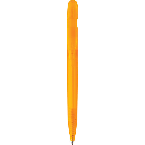 Stylo transparent Devin en rABS certifié GRS, orange, Image 4