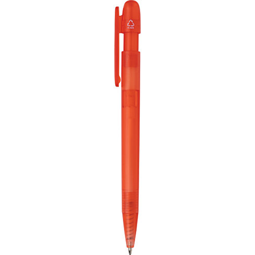 Stylo transparent Devin en rABS certifié GRS, rouge, Image 6