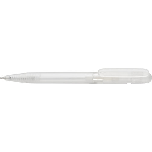 Devin Transparenter Stift Aus GRS Zertifiziertem RABS, Weiß , weiß, ABS - recycelt, 14,00cm (Höhe), Bild 3