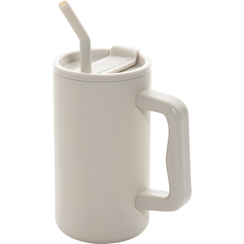 Kubusglas fremstillet af RCS-genbrugsstål 800 ml, beige, Billede 1