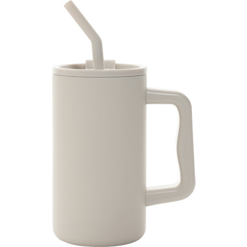 Kubmugg tillverkad av RCS-återvunnet stål 800 ml, beige, Bild 2