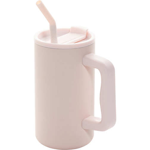 Taza cubo de acero reciclado RCS 800 ml, rosa, Imagen 1