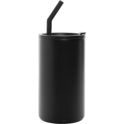 Cube Becher Aus RCS Recyceltem Stahl 800ml, Schwarz , schwarz, Rostfreier Stahl - recycelt,Polypropylen - recycelt, 18,00cm (Höhe), Bild 3