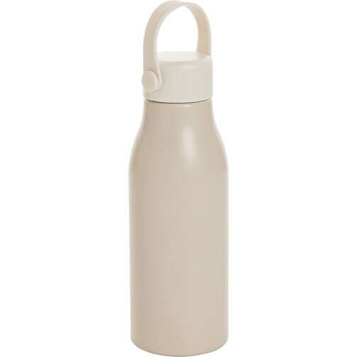 Pluto Flasche Aus RCS-zertifiziert Recyceltem Alu 680ml, Beige , beige, Aluminium - recycelt,PP, 21,30cm x 7,30cm x 7,30cm (Länge x Höhe x Breite), Bild 1