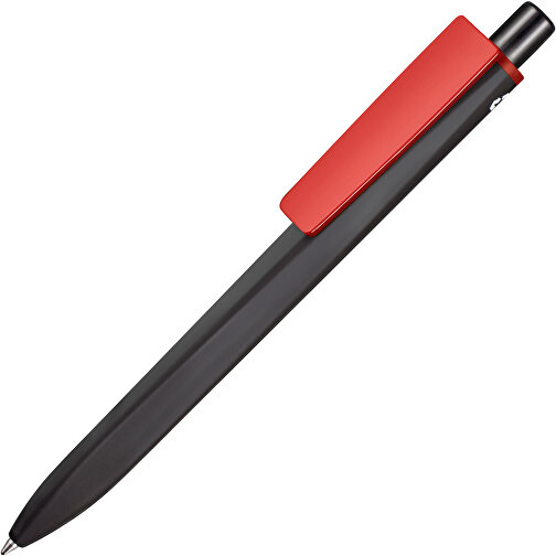 Kugelschreiber RIDGE RECYCLED SOFT , Ritter-Pen, schwarz / rot, ABS-Kunststoff, , Bild 2