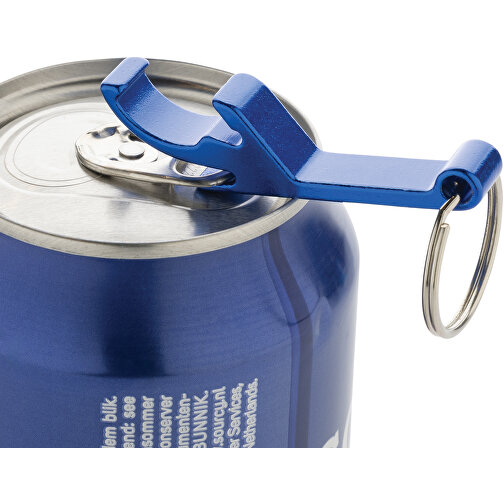 Ouvre-bouteille et ouvre-boîte en aluminium recyclé RCS, bleu, Image 4