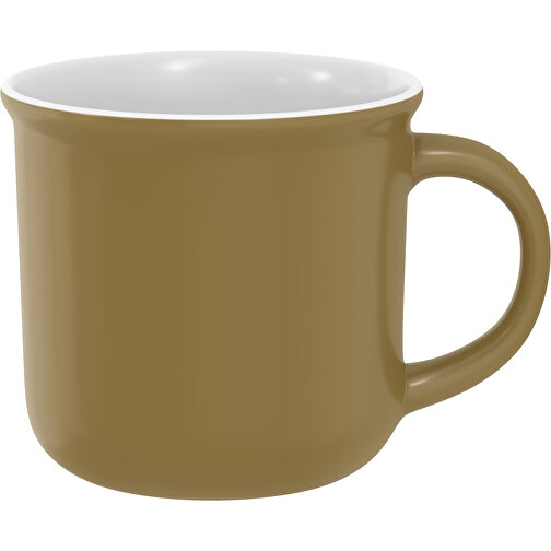 Camp Aussen Farbig Innen Weiß 320ml , gold / weiß, New Bone China Porzellan, 8,00cm x 12,00cm (Höhe x Breite), Bild 1