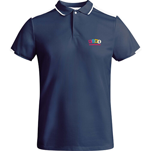 Tamil Sport Poloshirt Für Kinder , navy blue, Piqué Strick mit Cool Fit Finish 50% Recyceltes Polyester, 50% Polyester, 140 g/m2, 16, , Bild 2