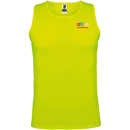 Andre Sport Top Für Kinder , fluor yellow, Piqué Strick mit Cool Fit Finish 100% Polyester, 140 g/m2, 5/6, , Bild 2