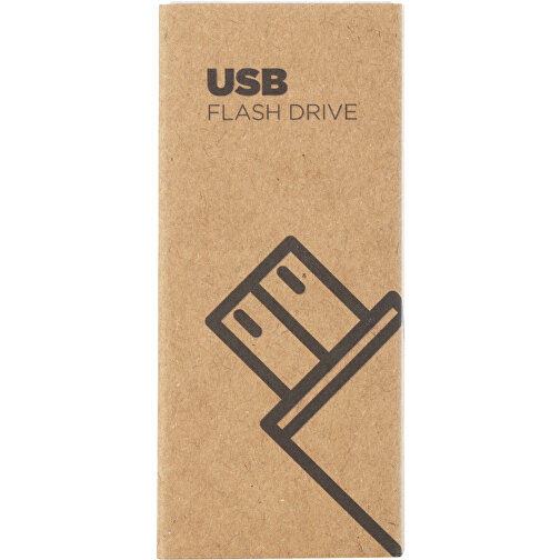 Flad USB 2.0 i metal, Billede 3