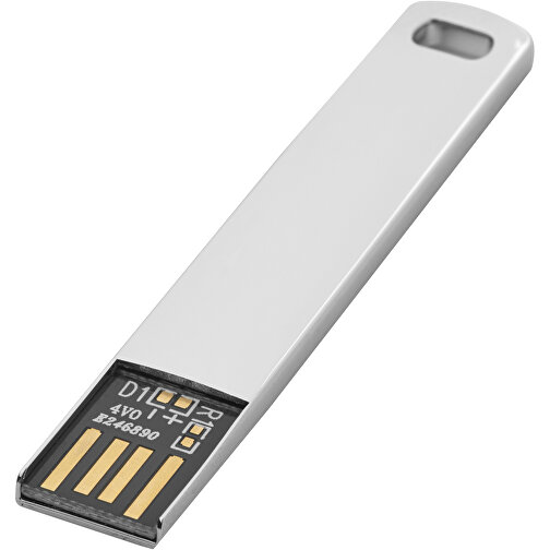 Metall Flach USB 2.0 , metal MB , 16 GB , Metall MB , 6,50cm x 1,20cm x 2,70cm (Länge x Höhe x Breite), Bild 1