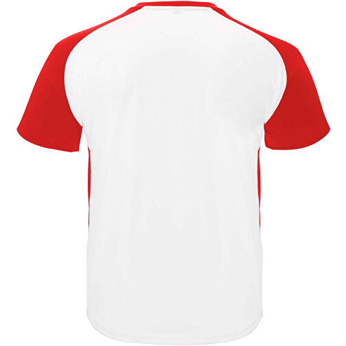 Bugatti T-Shirt Unisex Aus Recyceltem Material , weiß / rot, Mesh mit Cool Fit Finish 100% Polyester, 140 g/m2, L, , Bild 3