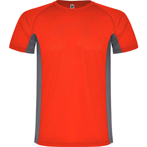 Shanghai Sport T-Shirt Für Kinder , rot / dark lead, Mesh mit Cool Fit Finish 100% Polyester, 140 g/m2, Contrast fabric, Mesh mit Cool Fit Finish 100% Polyester, 140 g/m2, 16, , Bild 1