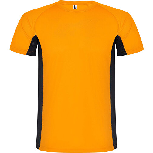 Shanghai Sport T-Shirt Für Kinder , fluor orange / schwarz, Mesh mit Cool Fit Finish 100% Polyester, 140 g/m2, Contrast fabric, Mesh mit Cool Fit Finish 100% Polyester, 140 g/m2, 8, , Bild 1