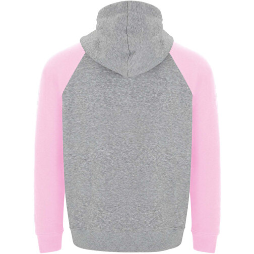 Badet Zweifarbiger Kapuzenpullover Für Kinder , heather grau / hellrosa, Gebürsteter Sweatshirt Strick 50% Baumwolle, 50% Polyester, 280 g/m2, 9/10, , Bild 3