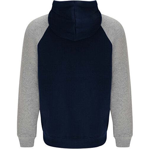 Badet Zweifarbiger Kapuzenpullover Für Kinder , navy blue / heather grau, Gebürsteter Sweatshirt Strick 50% Baumwolle, 50% Polyester, 280 g/m2, 11/12, , Bild 3