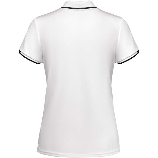 Tamil Sport Poloshirt Für Damen , weiß / schwarz, Piqué Strick mit Cool Fit Finish 50% Recyceltes Polyester, 50% Polyester, 140 g/m2, XL, , Bild 3