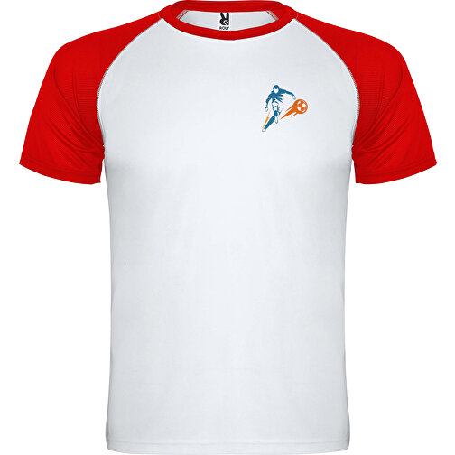 Indianapolis Sport T-Shirt Für Kinder , weiss / rot, Mesh mit Cool Fit Finish 100% Polyester, 140 g/m2, 12, , Bild 2