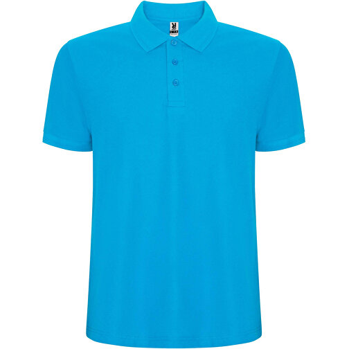 Pegaso Premium Poloshirt Für Kinder , türkis, Piqué Strick 60% Baumwolle, 40% Polyester, 190 g/m2, 7/8, , Bild 1