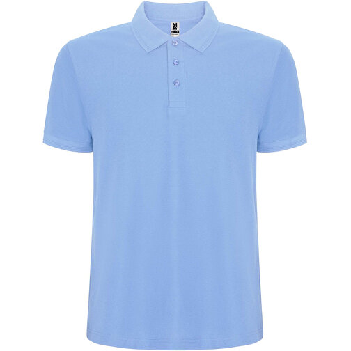 Pegaso Premium Poloshirt Für Kinder , himmelblau, Piqué Strick 60% Baumwolle, 40% Polyester, 190 g/m2, 11/12, , Bild 1