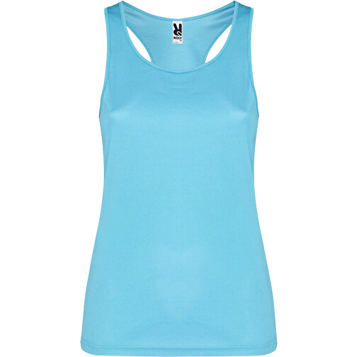 Schura Sport Top Für Damen , türkis, Piqué Strick mit Cool Fit Finish 100% Polyester, 140 g/m2, 2XL, , Bild 1