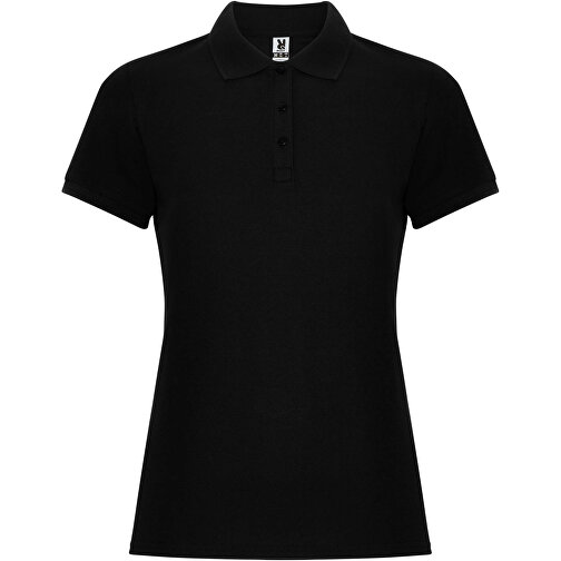 Pegaso Premium Poloshirt Für Damen , schwarz, Piqué Strick 60% Baumwolle, 40% Polyester, 190 g/m2, 3XL, , Bild 1