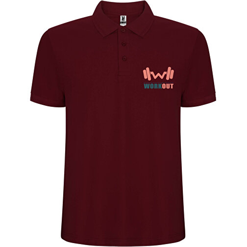 Pegaso Premium Poloshirt Für Herren , garnet, Piqué Strick 60% Baumwolle, 40% Polyester, 190 g/m2, 3XL, , Bild 2