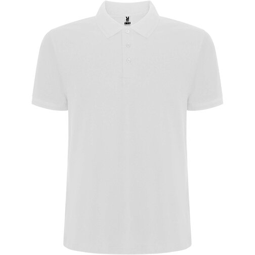 Pegaso Premium Poloshirt Für Herren , weiss, Piqué Strick 60% Baumwolle, 40% Polyester, 190 g/m2, L, , Bild 1