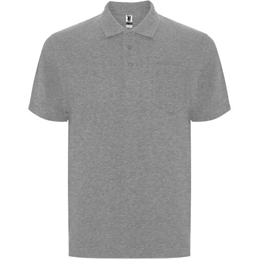 Centauro Premium Poloshirt Unisex , marl grey, Piqué Strick 60% Baumwolle, 40% Polyester, 190 g/m2, XL, , Bild 1