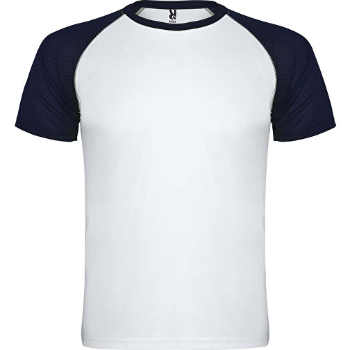 Indianapolis T-Shirt Unisex Aus Recyceltem Material , weiss / navy blue, Mesh mit Cool Fit Finish 100% Polyester, 140 g/m2, M, , Bild 1