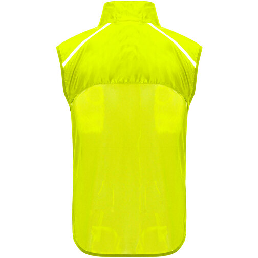 Jannu Leichte Laufweste Unisex , fluor yellow, 100% Polyester, 70 g/m2, Contrast fabric, Mesh mit Cool Fit Finish 100% Polyester, 70 g/m2, S, , Bild 3