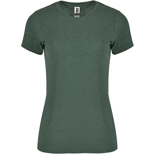 Fox T-Shirt Für Damen , heather bottle green, Single jersey Strick 65% Polyester, 35% Baumwolle, 150 g/m2, S, , Bild 1