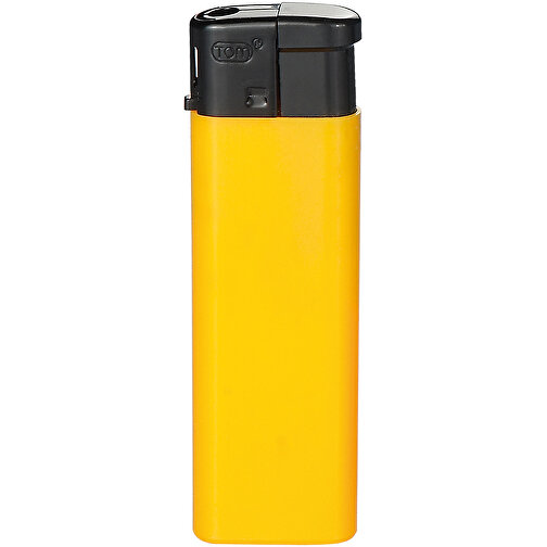 TOM® EB-51 24 Elektronik-Feuerzeug , Tom, gelb/schwarz, AS/ABS, 2,40cm x 8,00cm x 1,00cm (Länge x Höhe x Breite), Bild 1