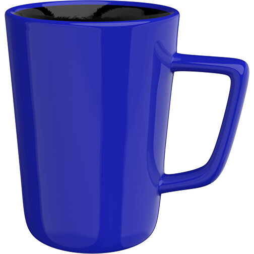 Taco Aussen Farbig Innen Schwarz 450ml , blau / schwarz, New Bone China Porzellan, 12,00cm x 12,50cm (Höhe x Breite), Bild 1