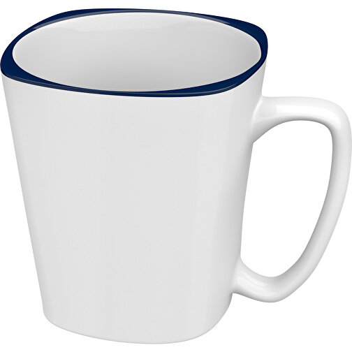 Rob Rand Farbig 380ml , weiss / navyblau, New Bone China Porzellan, 10,00cm x 12,00cm (Höhe x Breite), Bild 1