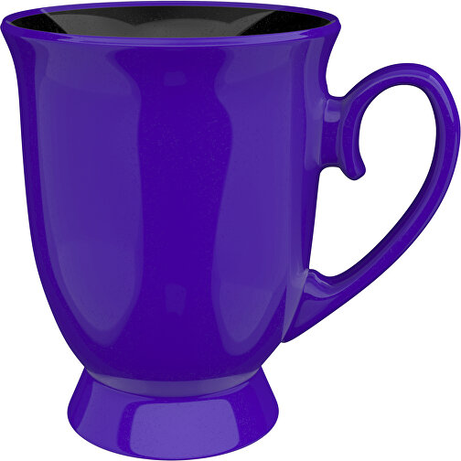 Anna Aussen Farbig Innen Schwarz 320ml , violet / schwarz, New Bone China Porzellan, 11,00cm x 12,00cm (Höhe x Breite), Bild 1