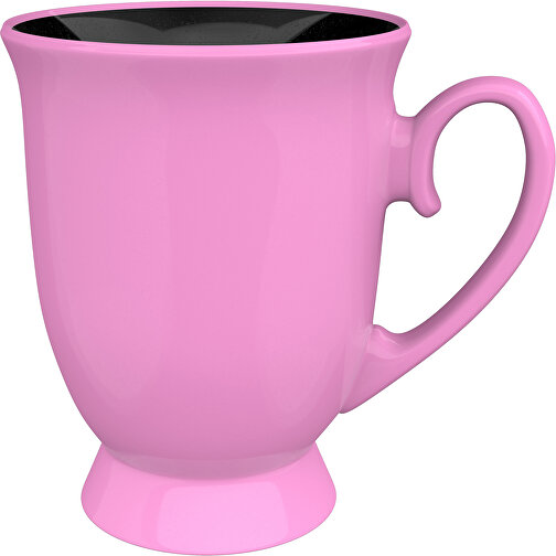 Anna Aussen Farbig Innen Schwarz 320ml , rosa / schwarz, New Bone China Porzellan, 11,00cm x 12,00cm (Höhe x Breite), Bild 1