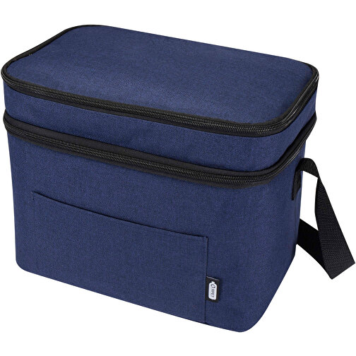 Tundra GRS RPET Kühltasche 13L , heather navy, GRS zertifiziertes recyceltes Polyester, 30,00cm x 25,00cm x 20,00cm (Länge x Höhe x Breite), Bild 1