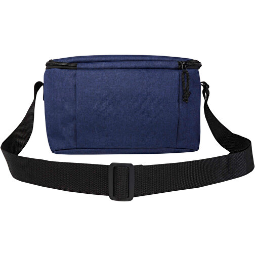 Tundra GRS RPET Kühltasche Für 6 Dosen 5L , heather navy, GRS zertifiziertes recyceltes Polyester, 25,00cm x 14,50cm x 15,50cm (Länge x Höhe x Breite), Bild 4