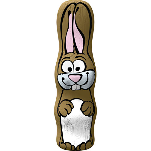 MAXI-Schoko-Osterhase , weiss / gold, 4,50cm x 15,00cm (Länge x Breite), Bild 1