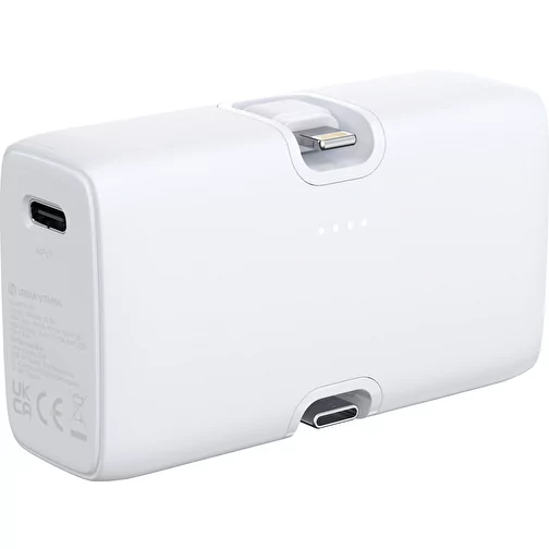 Urban Vitamin Los Angeles 20W Powerbank en plastique RCS rec., blanc, Image 1