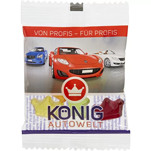Gomme fruitée INDIVIDUELLE 10 g, VEGAN dans un sachet compostable, Image 1