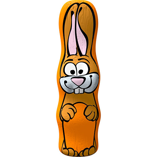 MAXI-Schoko-Osterhase , gelborange, 4,50cm x 15,00cm (Länge x Breite), Bild 1