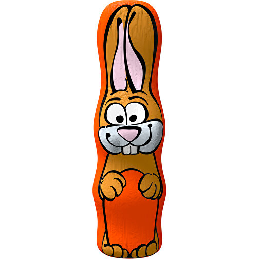 MAXI-Schoko-Osterhase , orange, 4,50cm x 15,00cm (Länge x Breite), Bild 1