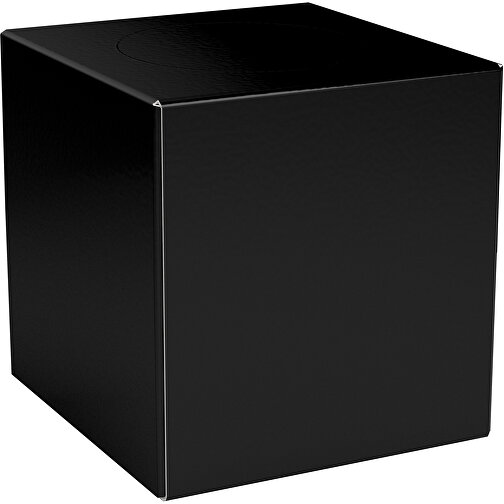 Taschentücher-Box 'Real Cube 100' , schwarz, Karton Simcote, GC2 300g/m2 0,55 micron, 11,50cm x 11,50cm x 11,50cm (Länge x Höhe x Breite), Bild 1