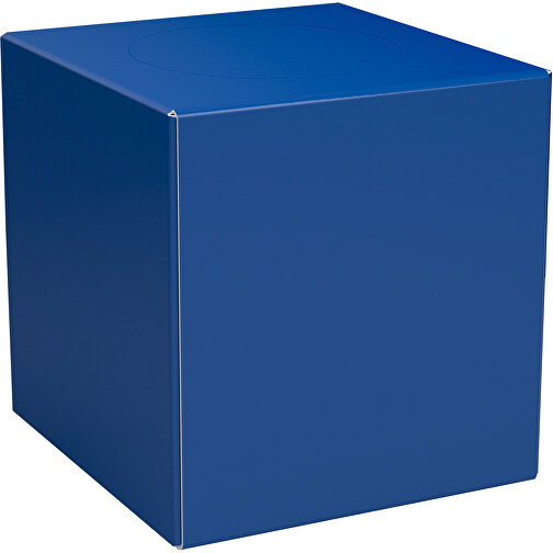 Taschentücher-Box 'Real Cube 100' , dunkelblau, Karton Simcote, GC2 300g/m2 0,55 micron, 11,50cm x 11,50cm x 11,50cm (Länge x Höhe x Breite), Bild 1