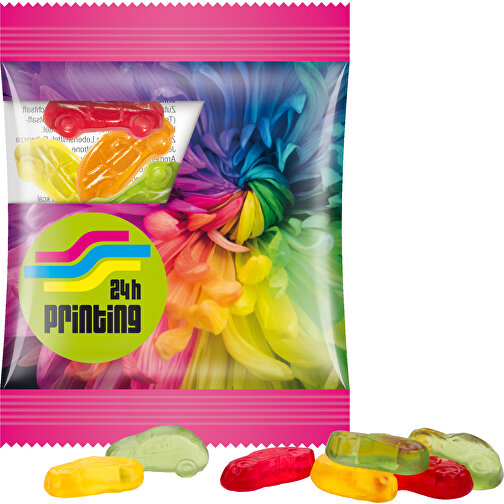 Minitüte, Trolli Fruchtgummi, 10 G , Trolli, Folie, 8,40cm x 7,00cm (Höhe x Breite), Bild 1