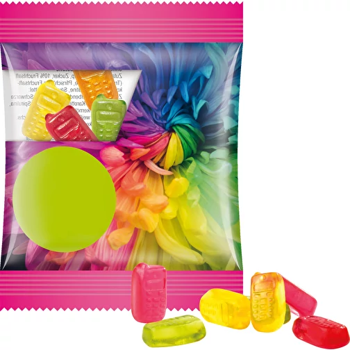 Mini-sachet, gomme aux fruits Trolli, 15 g, Image 2
