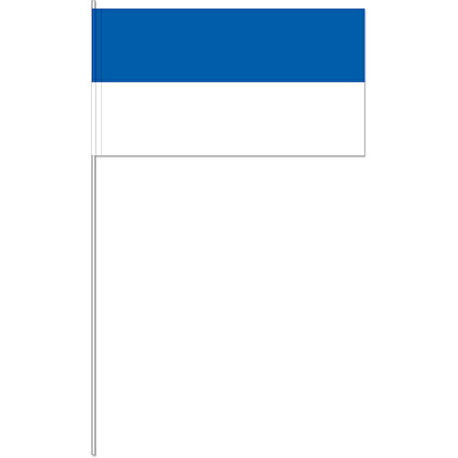 Dekofahne Blau/weiß , Offsetpapier 80g/qm, 12,00cm x 40,00cm x 24,00cm (Länge x Höhe x Breite), Bild 1