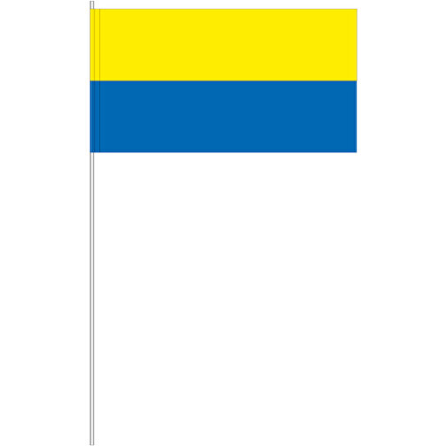 Dekofahne Gelb/blau , Offsetpapier 80g/qm, 12,00cm x 40,00cm x 24,00cm (Länge x Höhe x Breite), Bild 1
